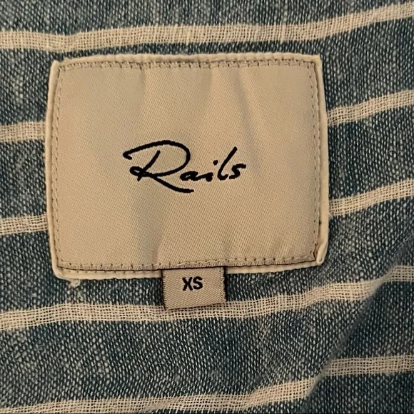 Rails Blue and White Striped Mini Dress - Picture 6 of 9